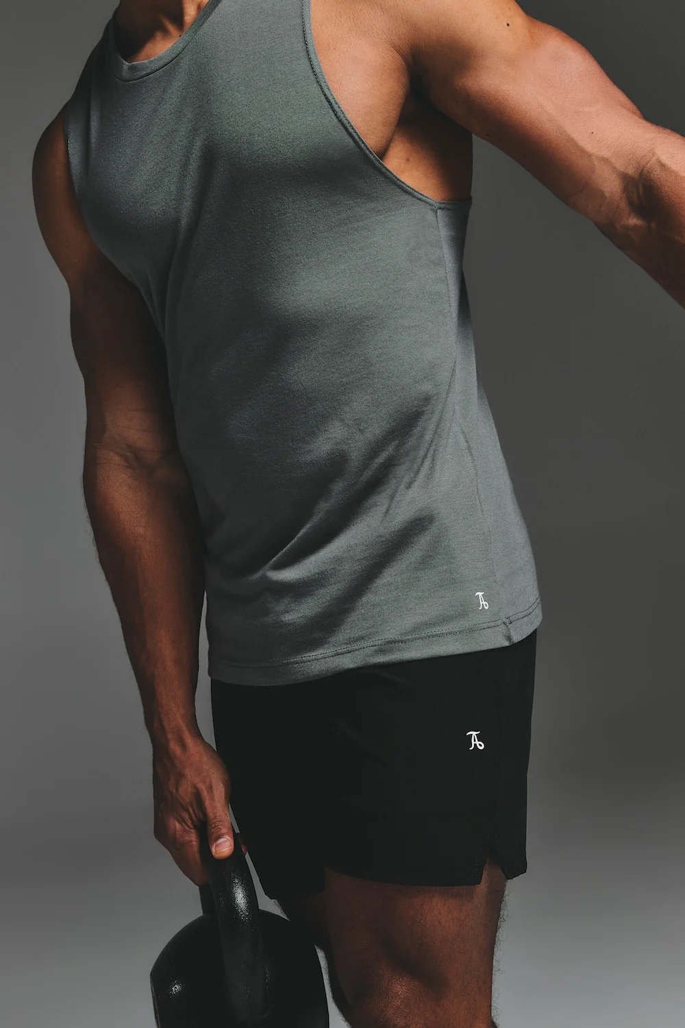 Essential Training Vest in Charcoal - Image 4