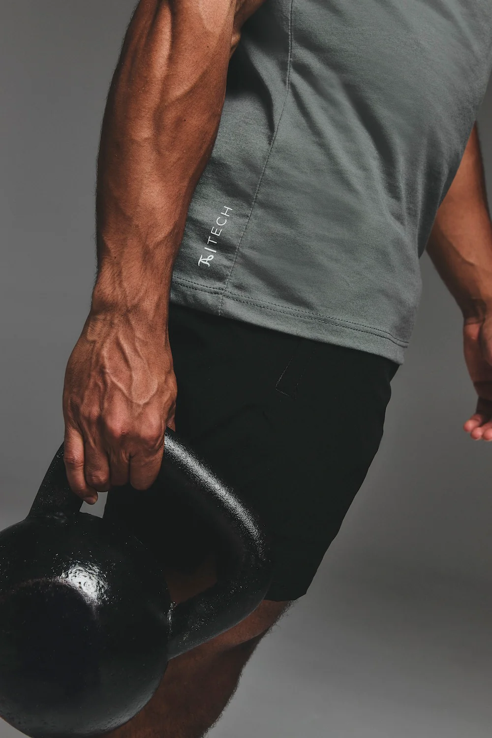Essential Training Vest in Charcoal - Image 6