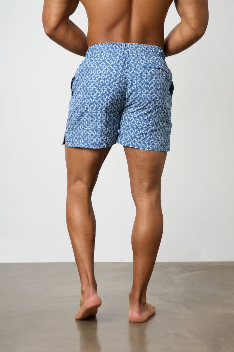 Printed Swim Short in Circle Geo - Image 7