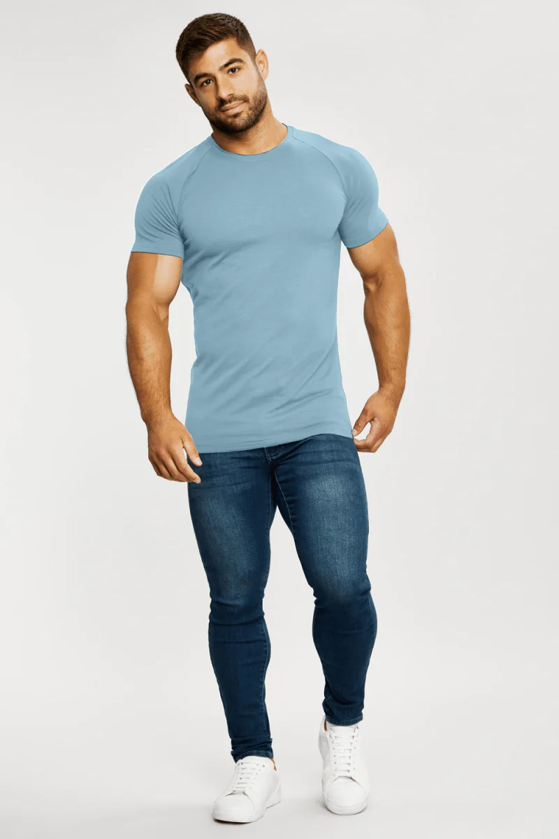 Muscle Fit Blue & White 5-Pack - Image 5