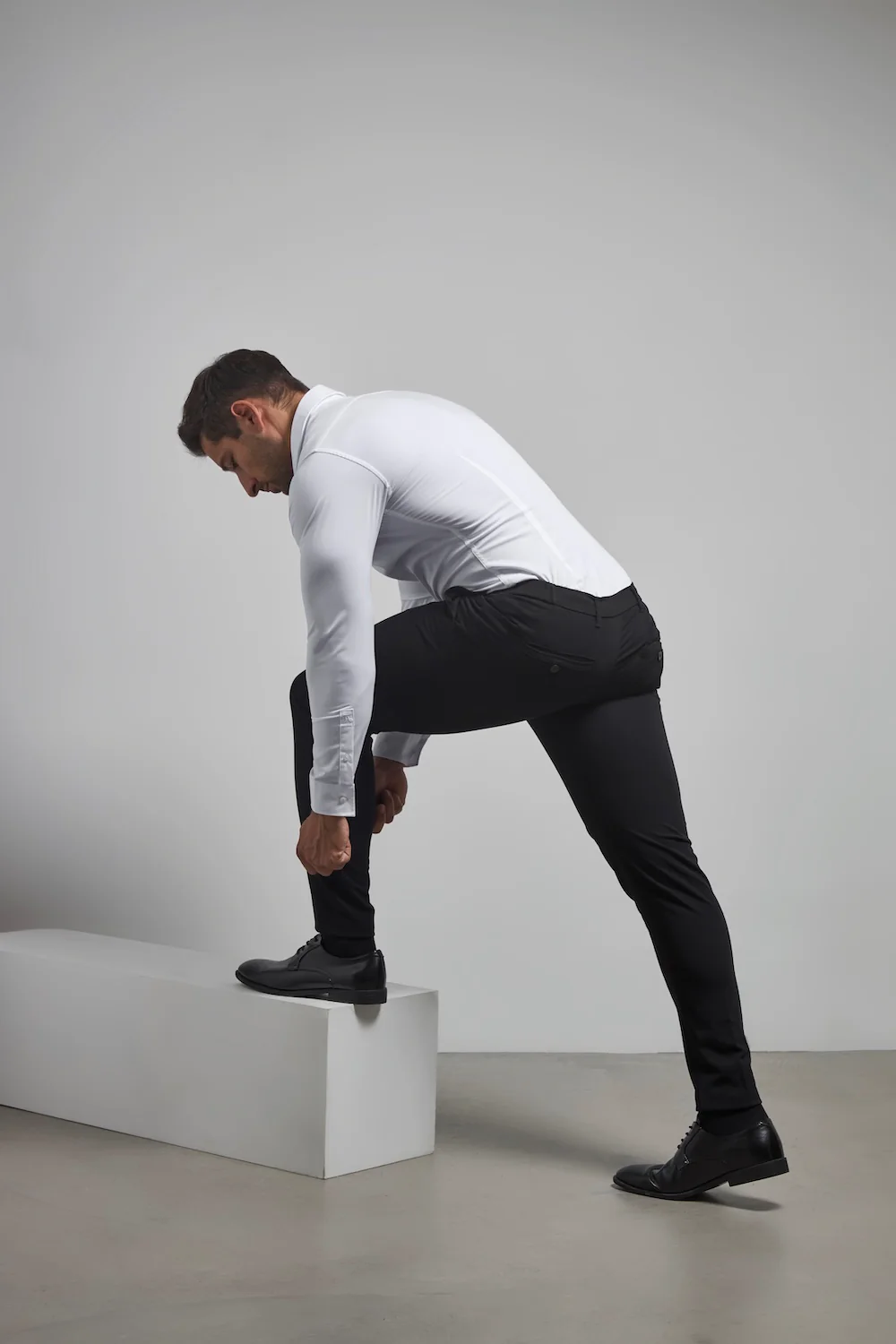Muscle Fit Essential Trousers in Black - Image 6