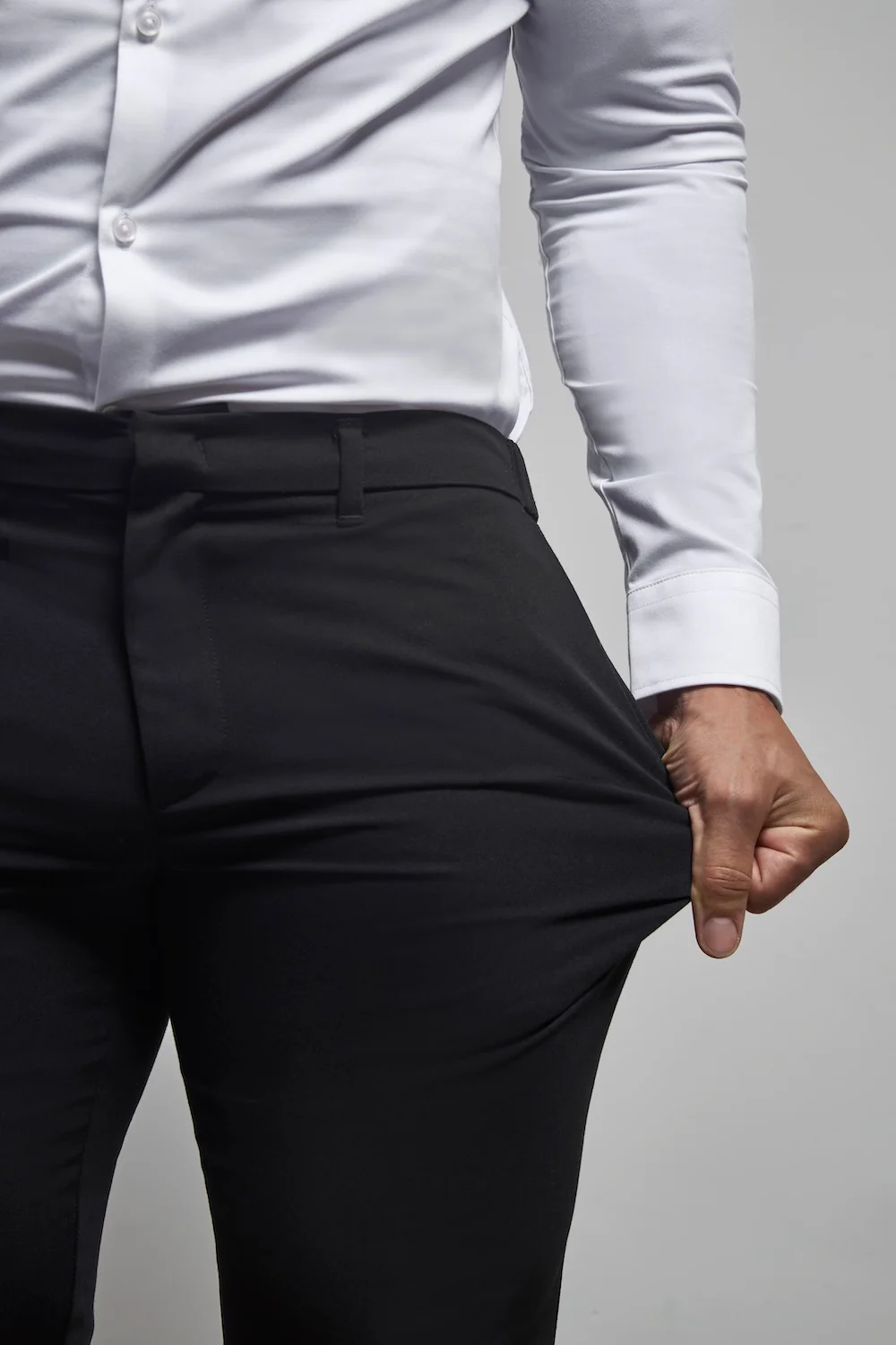 Muscle Fit Essential Trousers in Black - Image 8