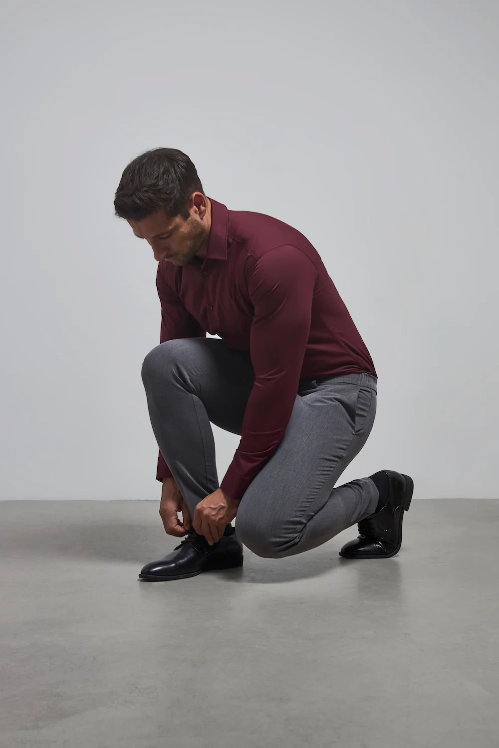 Muscle Fit Essential Trousers in Charcoal - Image 6