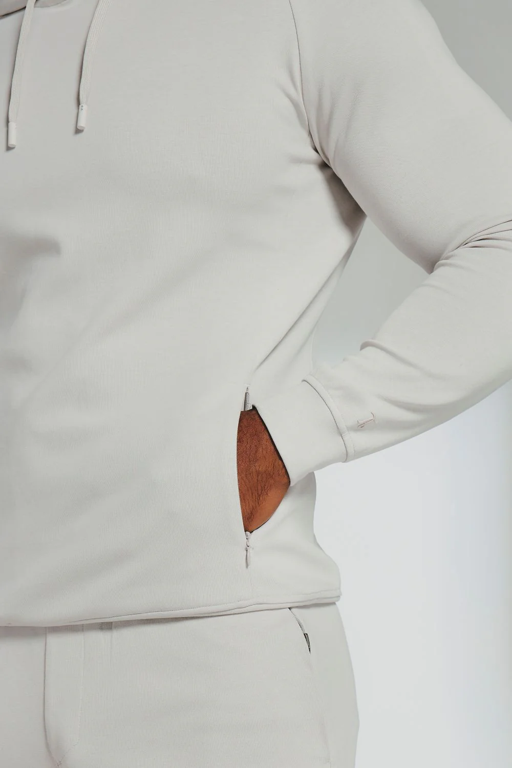 Interlock Hoodie Sweat in Alabaster - Image 4
