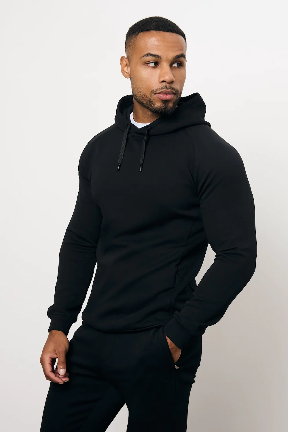 Interlock Hoodie Sweat in Black - Image 4