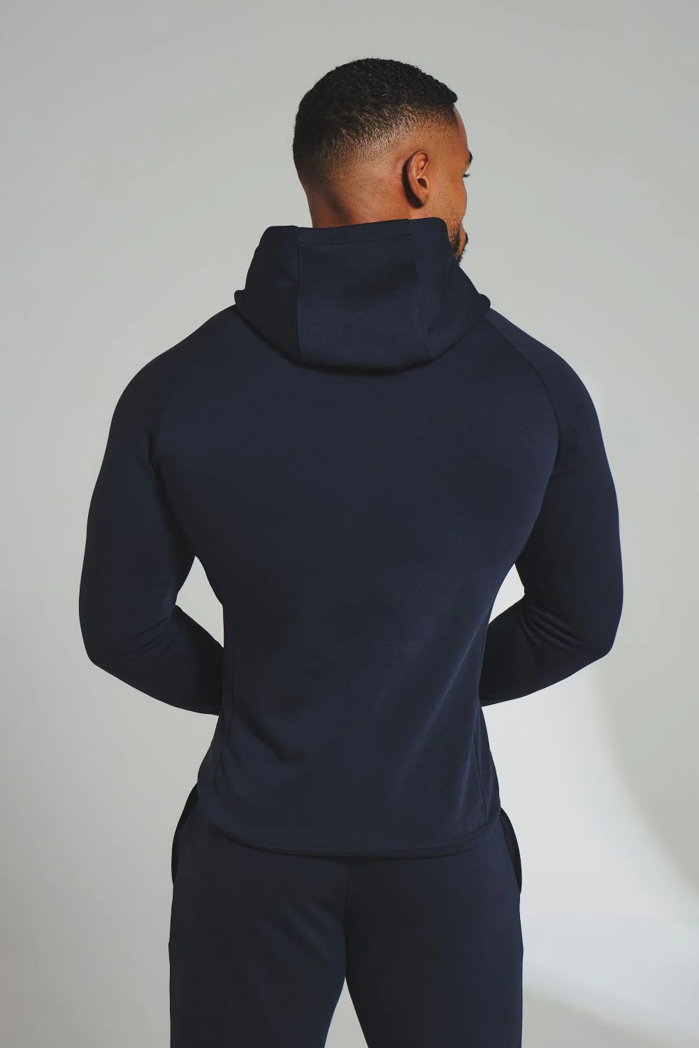 Interlock Hoodie Sweat in Navy - Image 6