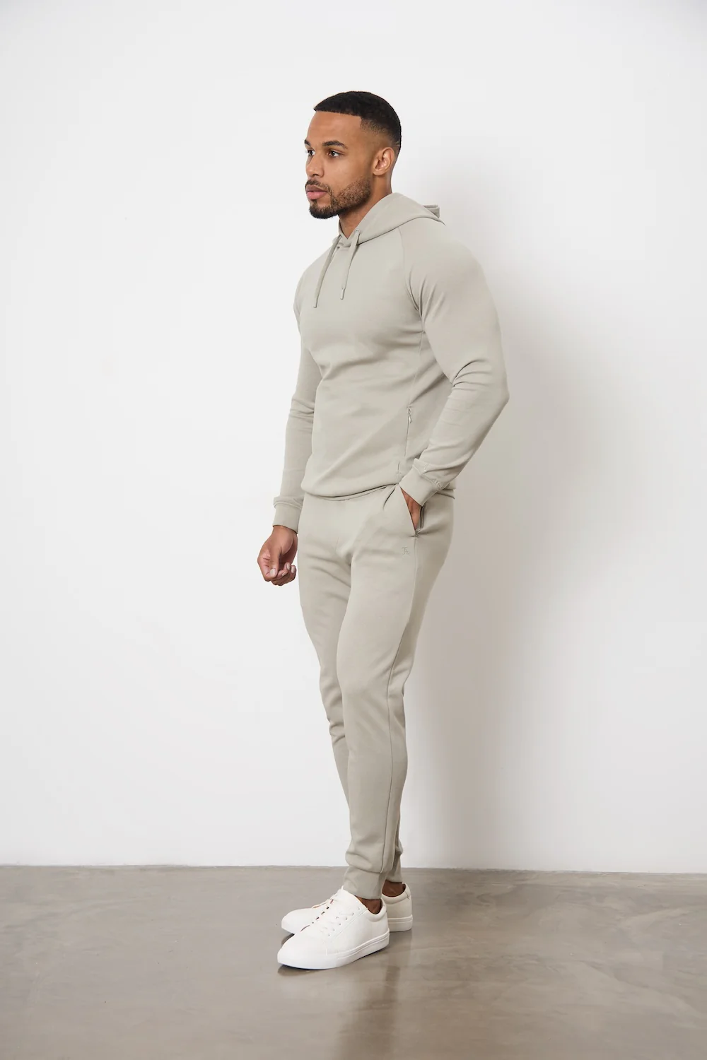 Interlock Hoodie Sweat in Smoky Sage - Image 2