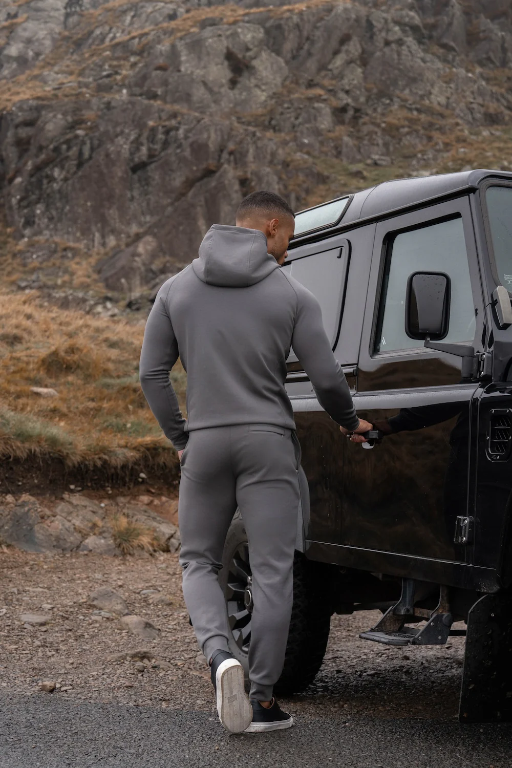 Interlock Sweat Jogger in Graphite - Image 4