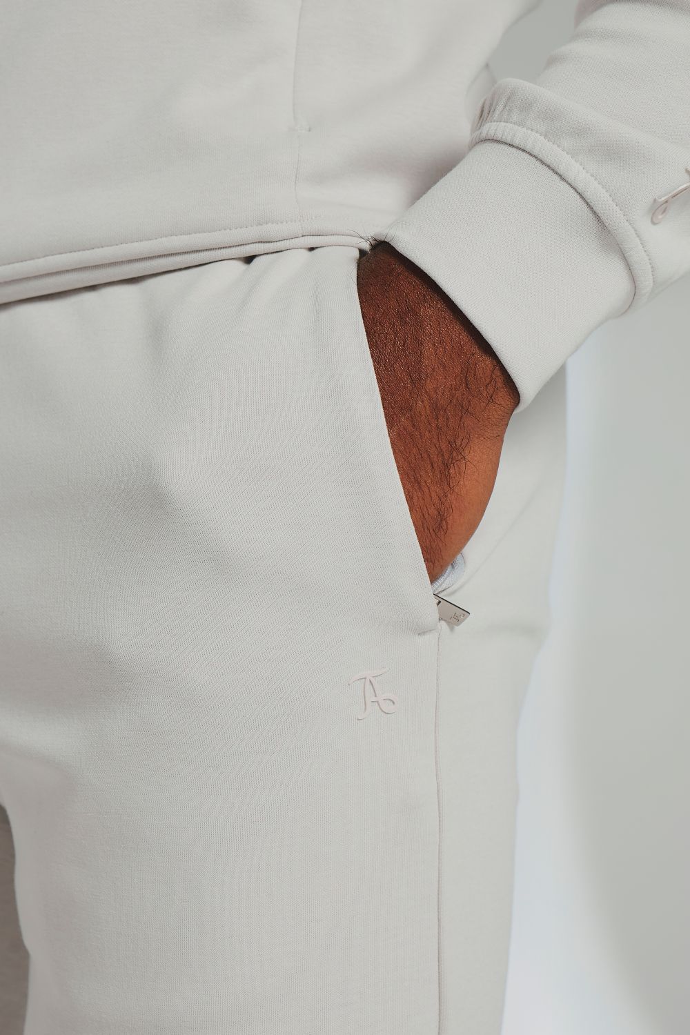 Interlock Sweat Joggers in Alabaster - Image 3