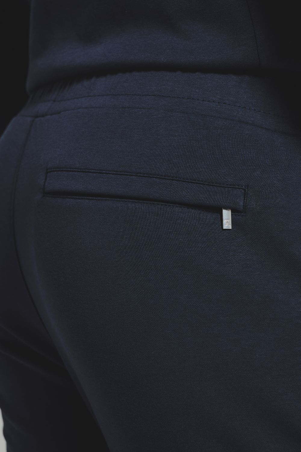 Interlock Sweat Joggers in Navy - Image 6