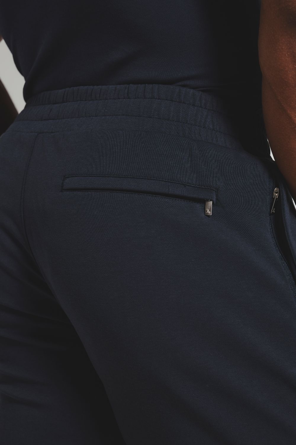 Interlock Sweat Shorts in Navy - Image 5