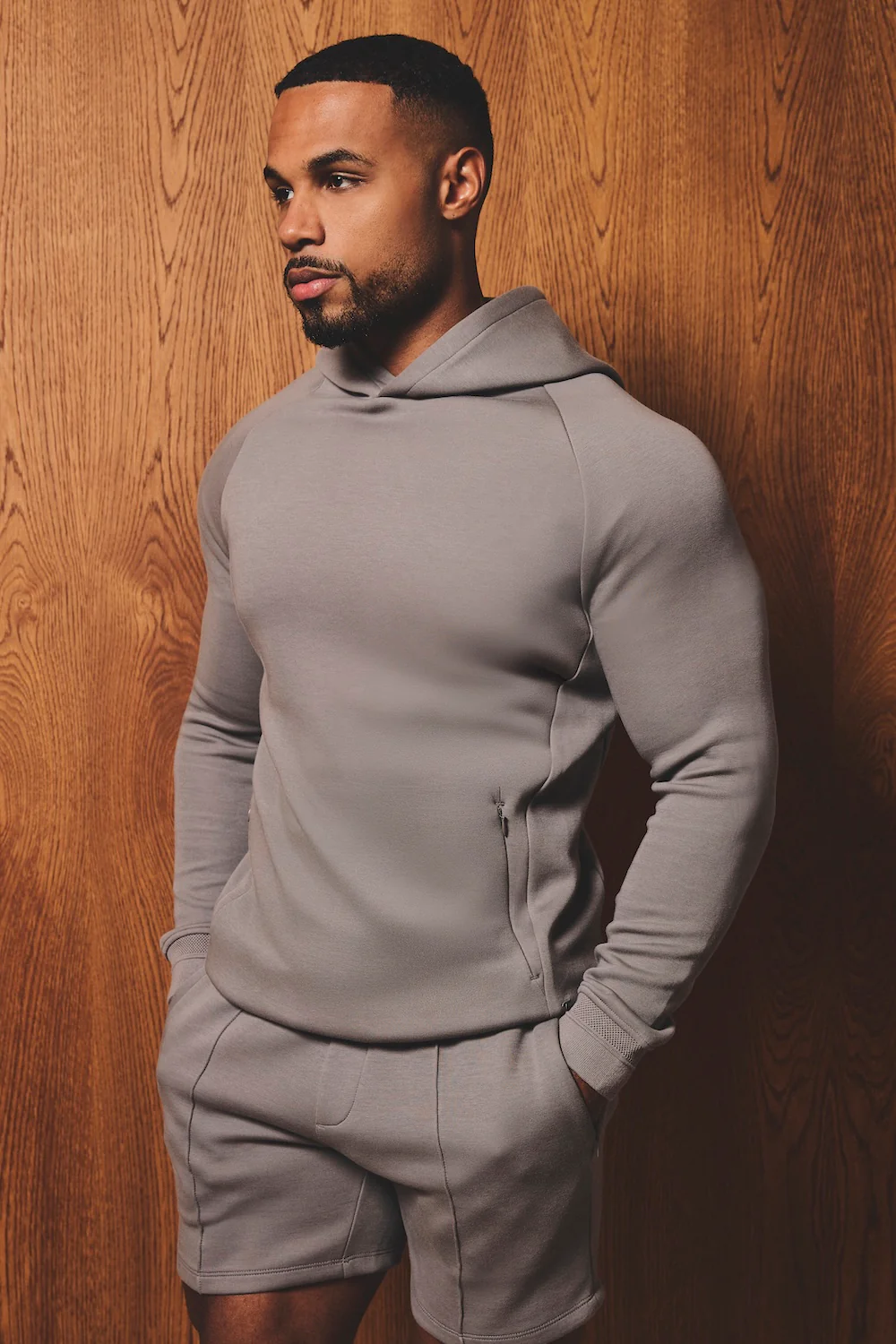 Luxe Sweat Hoodie in Mushroom - Image 3