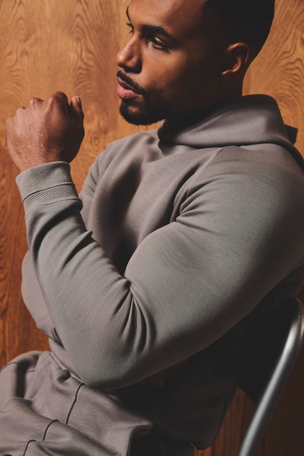 Luxe Sweat Hoodie in Mushroom - Image 4