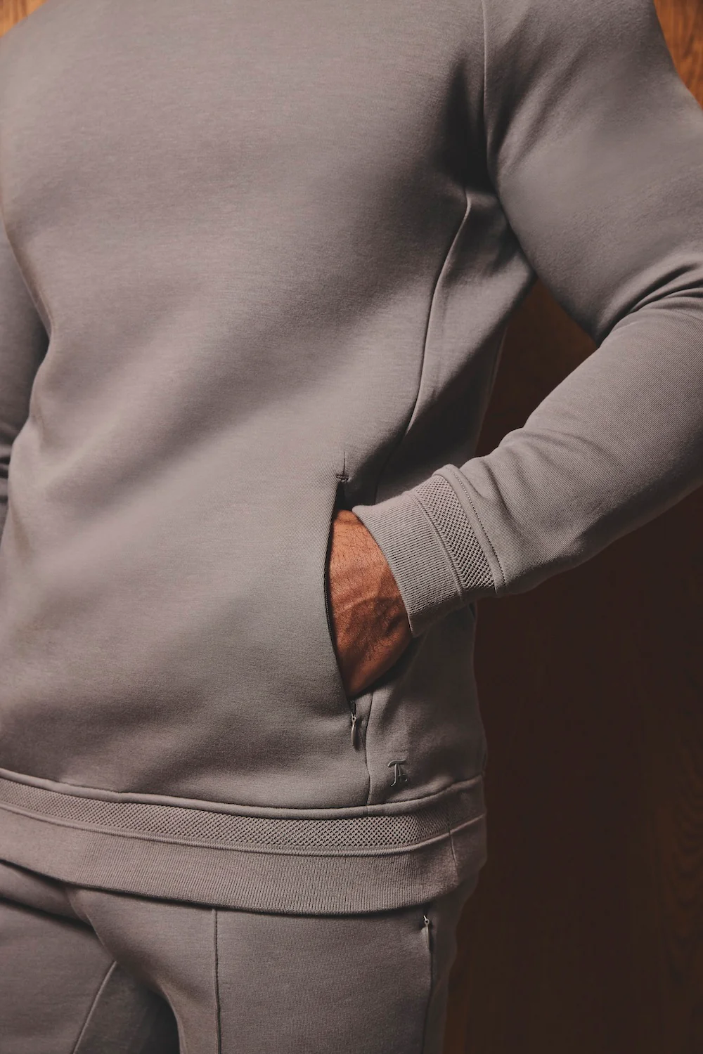 Luxe Sweat Hoodie in Mushroom - Image 5