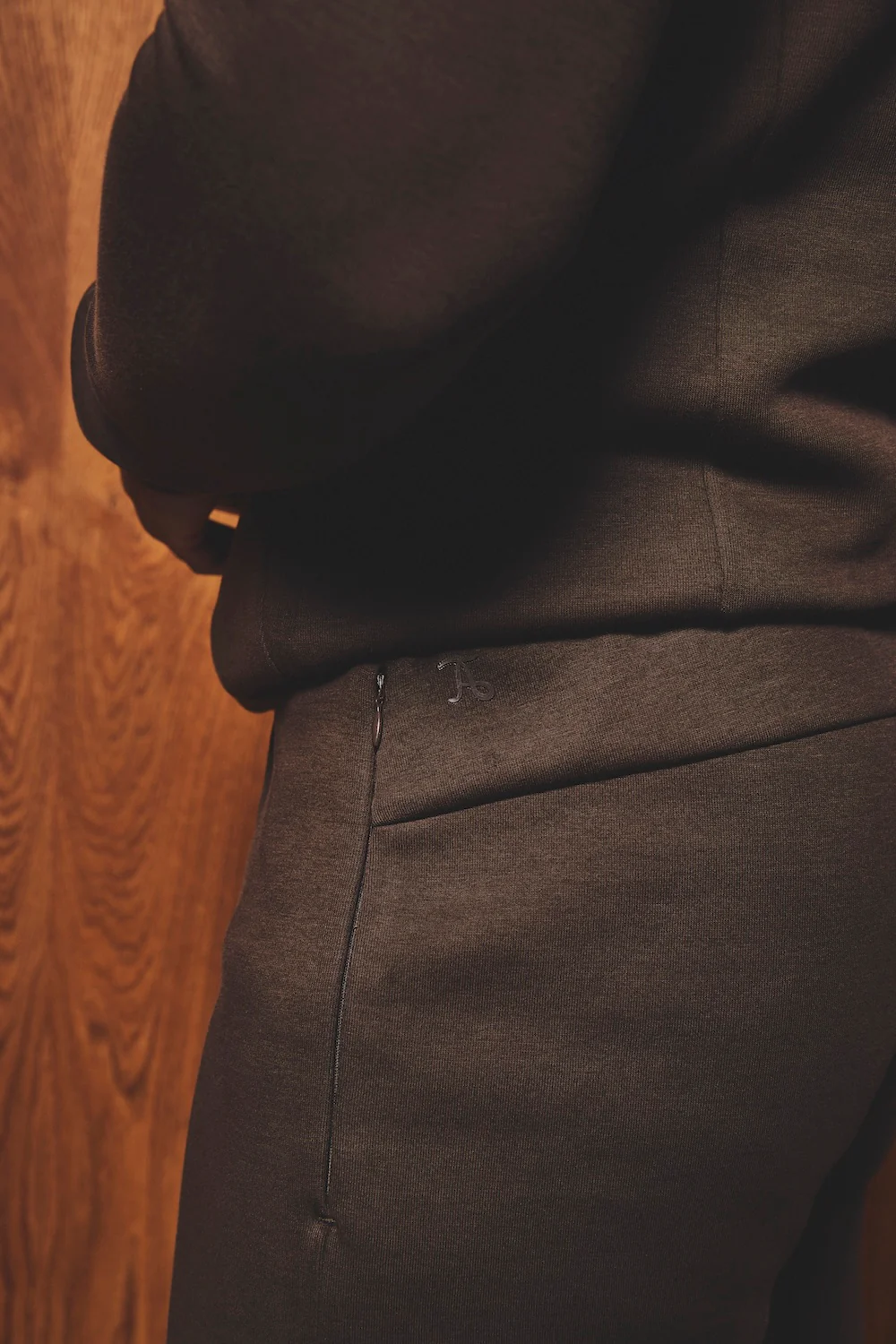 Luxe Sweat Shorts in Chocolate - Image 5