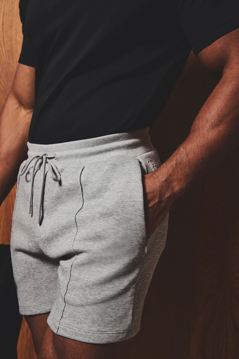 Luxe Sweat Shorts in Grey - Image 3