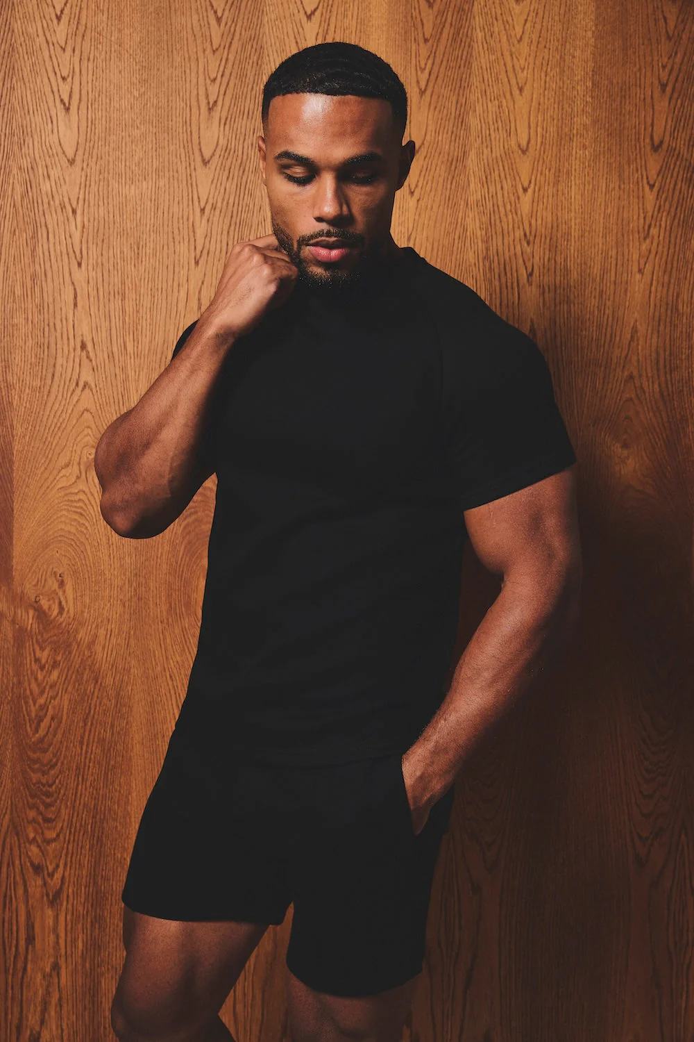 Luxe Sweat T-Shirt in Black - Image 6