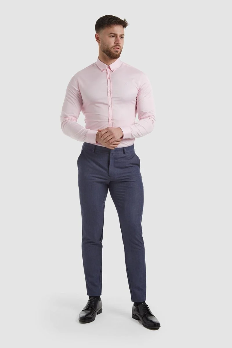 Muscle Fit Essential Trousers 2.0 in Chambray - Image 4
