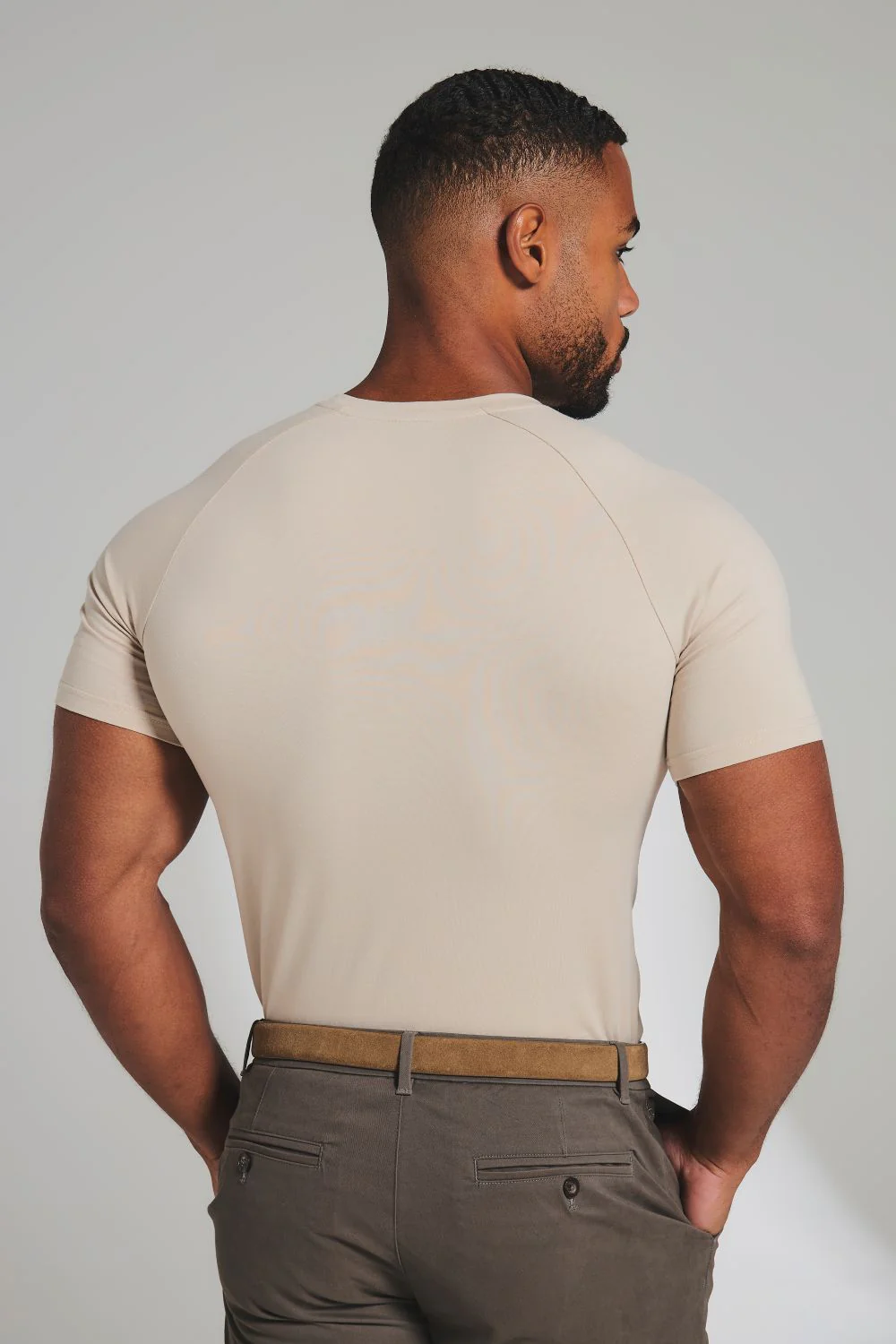 Muscle Fit T-Shirt in Pale Neutral - Image 6