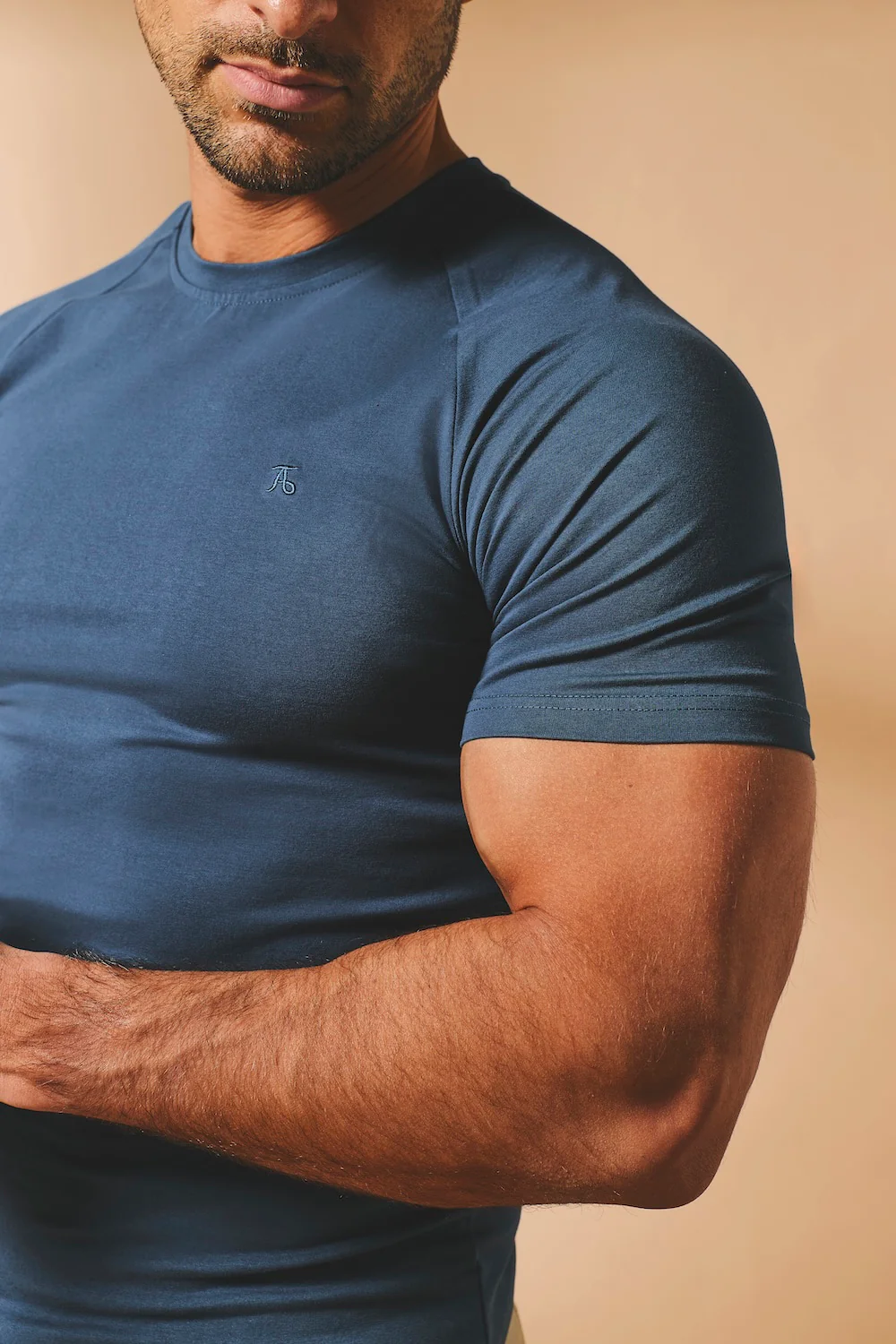 Muscle Fit T-Shirt in Teal - Image 5
