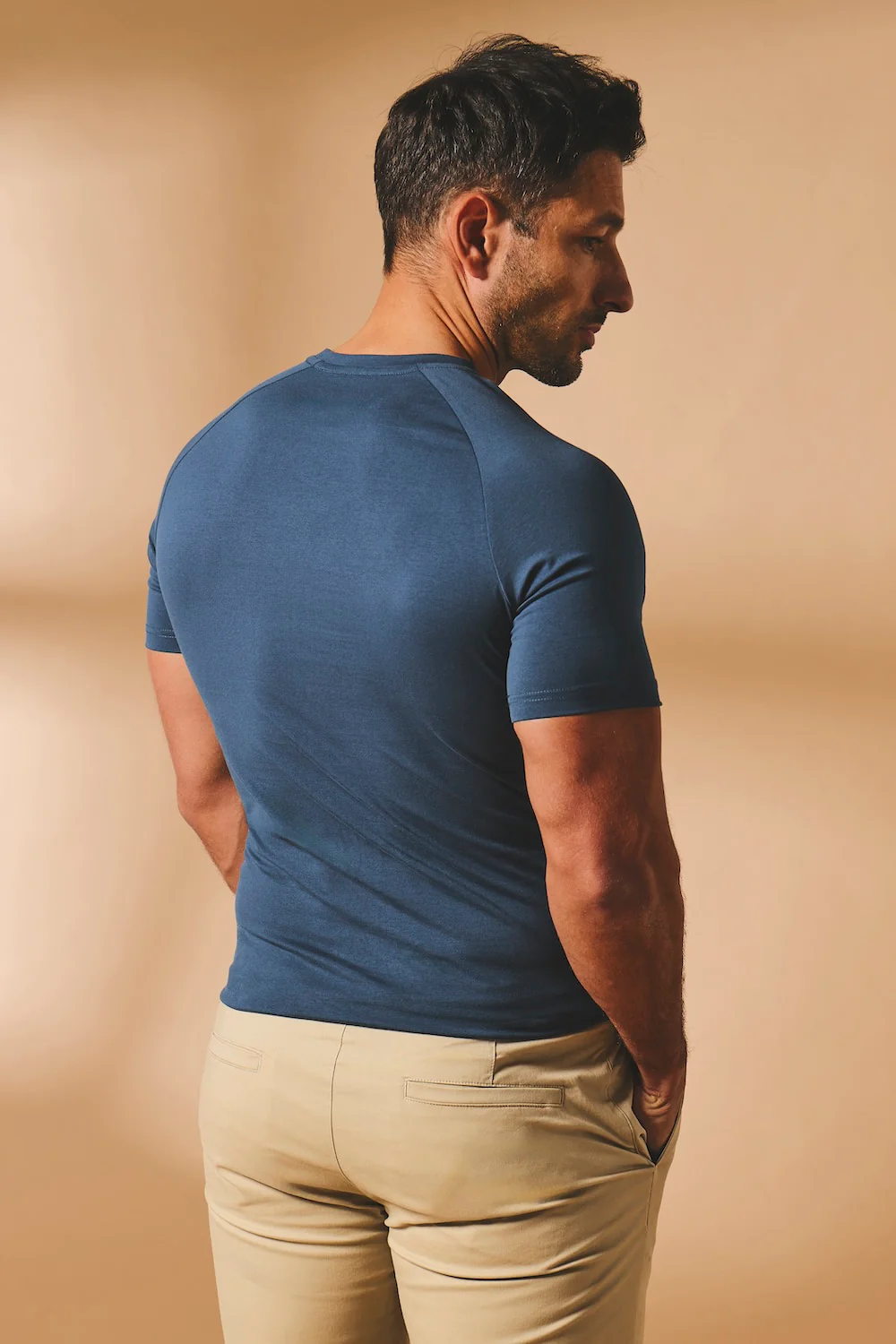 Muscle Fit T-Shirt in Teal - Image 6