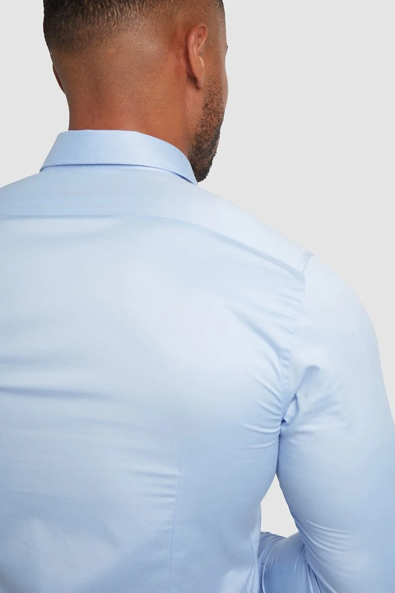 Muscle Fit Signature Shirt 2.0 in Blue - Image 6