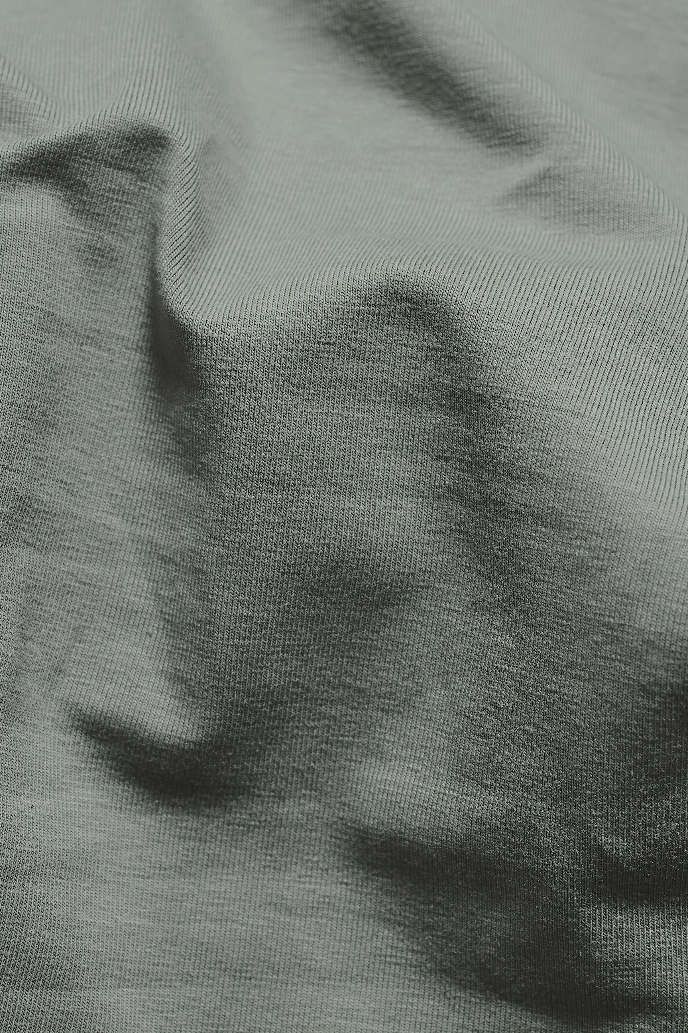 Fine Tipped T-Shirt in Sage with White Trim - Image 6