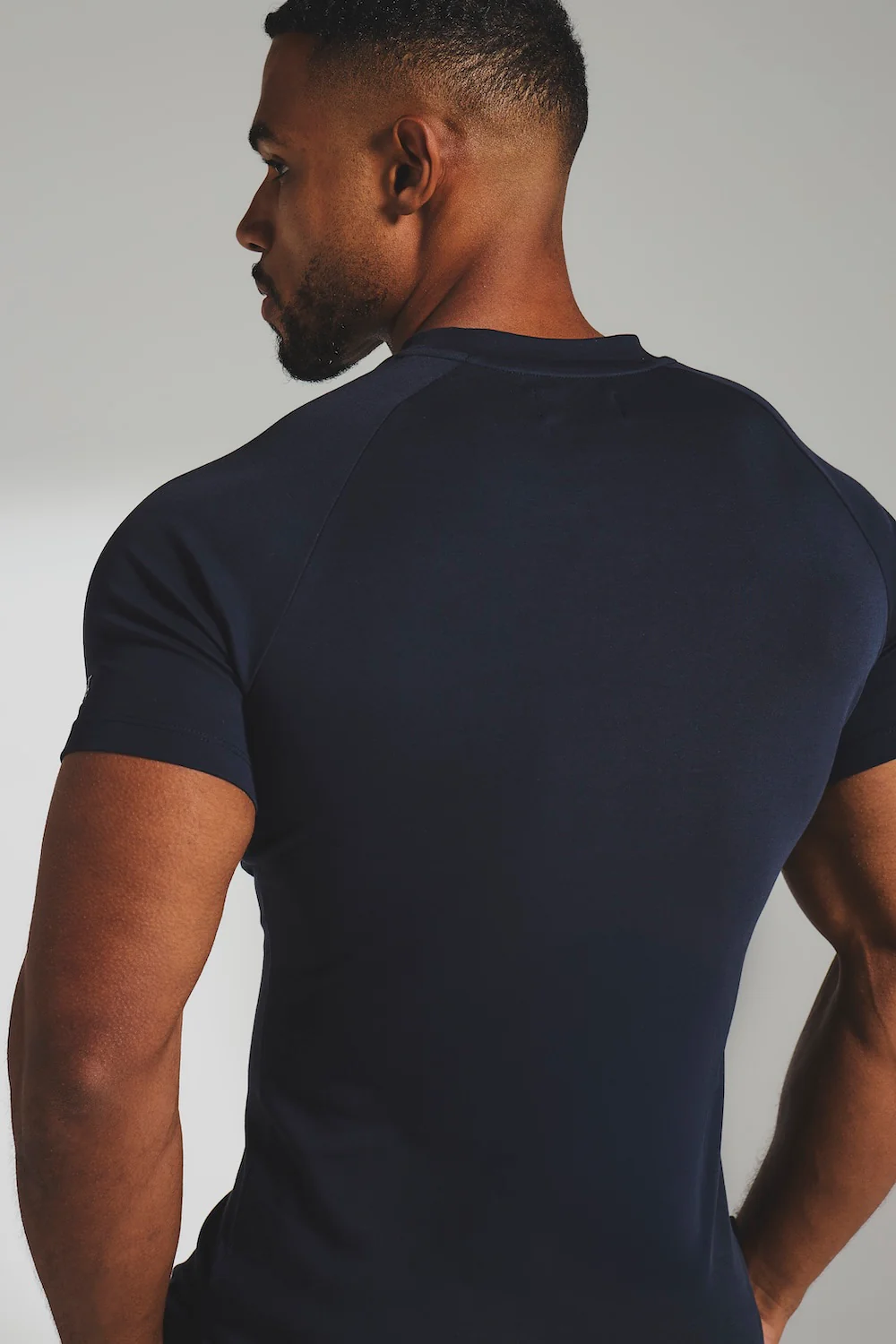 Interlock Jersey T-Shirt in Navy - Image 7