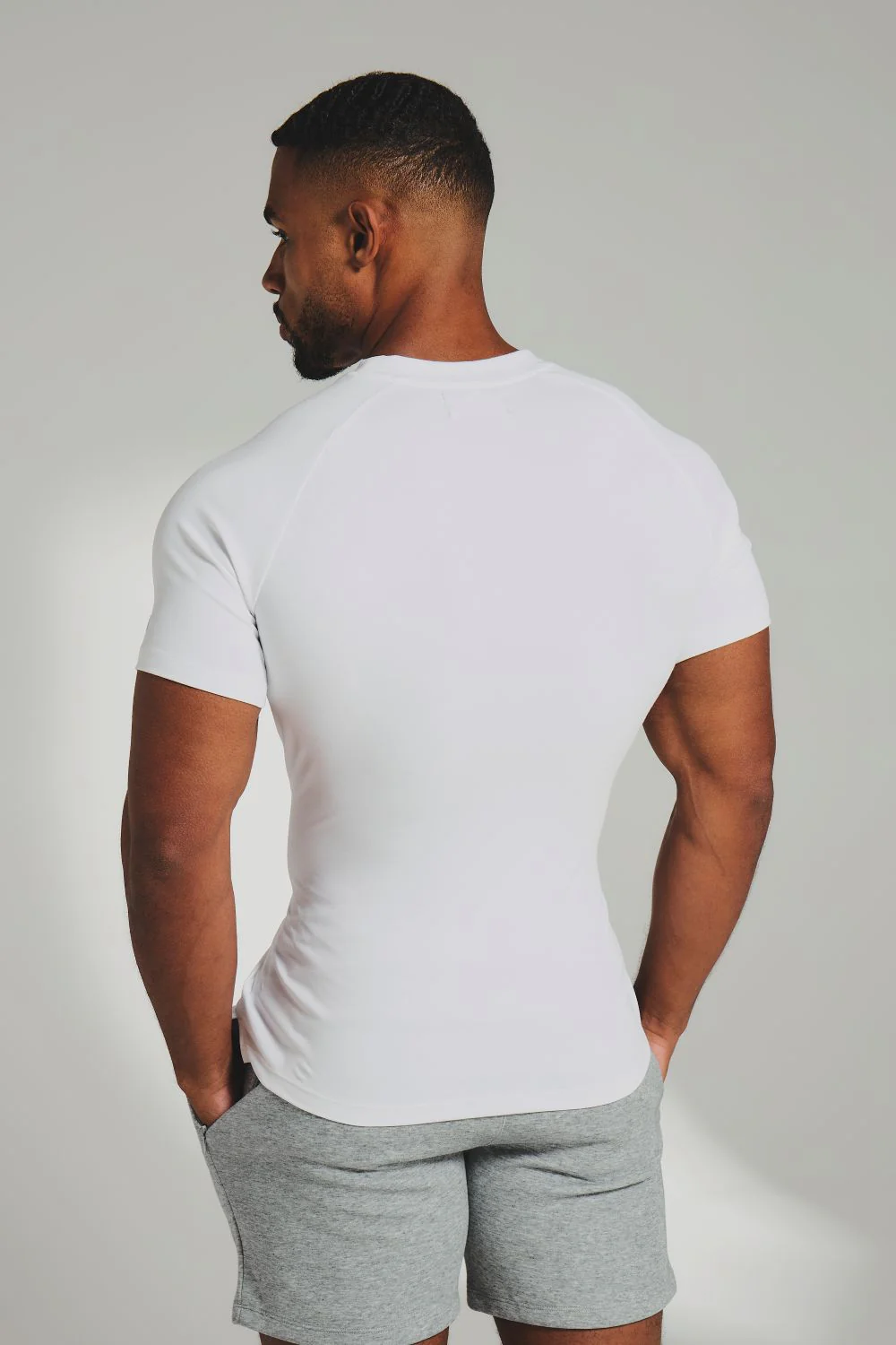 Interlock Jersey T-Shirt in White - Image 6