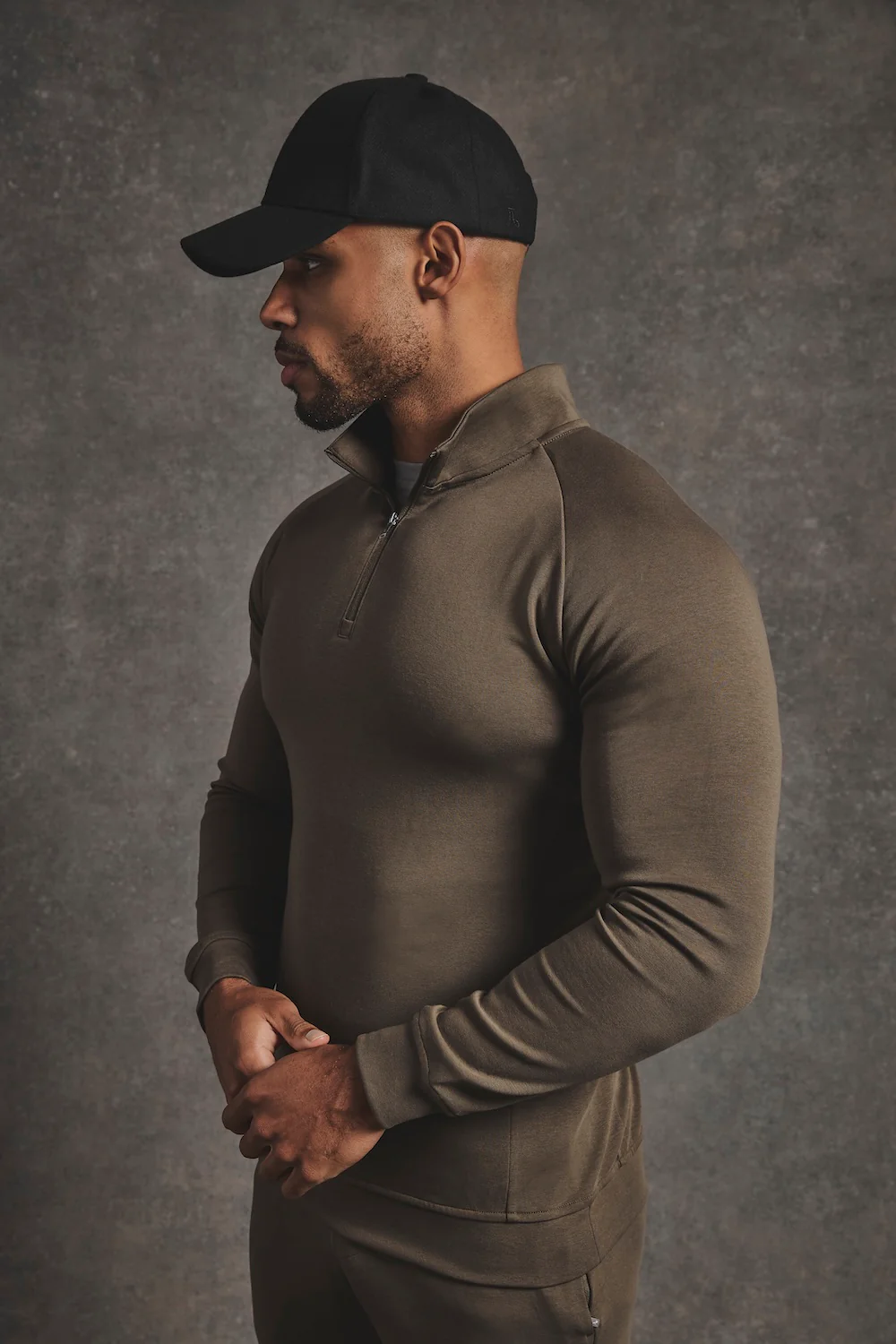 TA Embroidered Baseball Cap in Black - Image 4