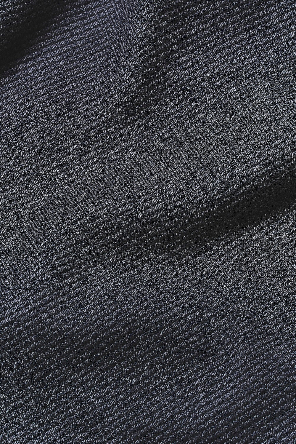 Square Textured Knitted Open Collar Polo Shirt in Slate Blue - Image 7