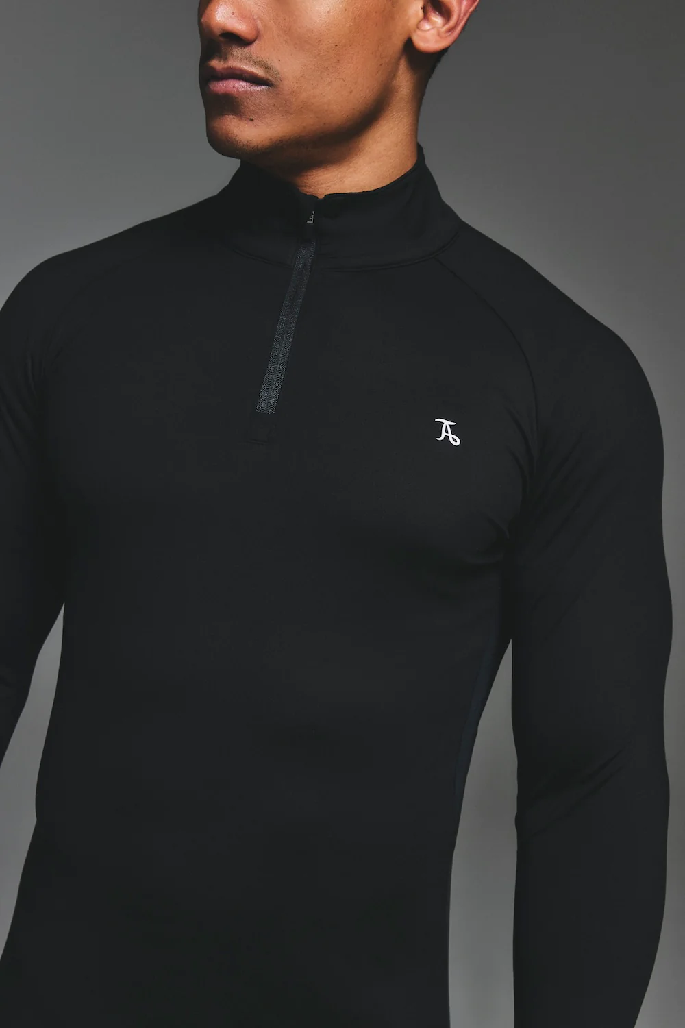 Training Quarter Zip in Black - Image 3